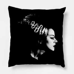 Vintage Bride of Frankenstein Pillow
