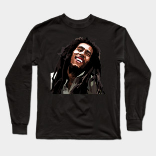 Bob Marly Vector Art Long Sleeve T-Shirt