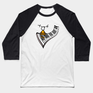 Piano girl Baseball T-Shirt