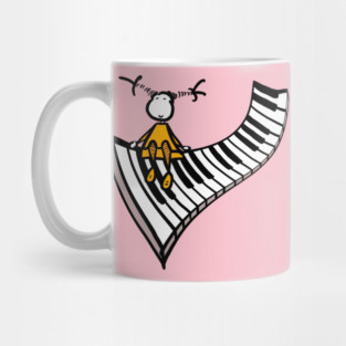 Piano girl Mug