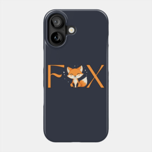 Vintage Style Elegant Fox - Minimalist Design Phone Case