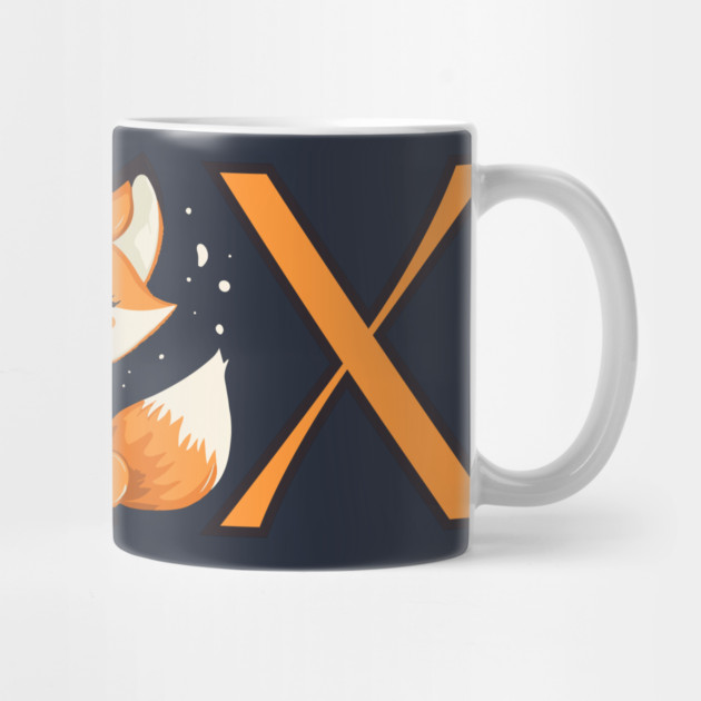 Vintage Style Elegant Fox - Minimalist Design by TuncGK
