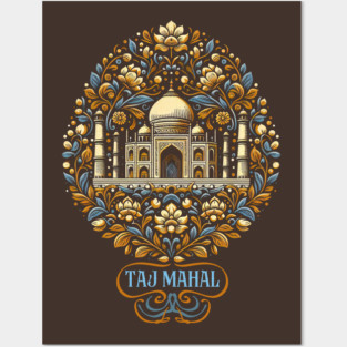Taj Mahal, Majestic romantic design Posters and Art