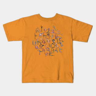 Armenian Birds Alphabet Kids T-Shirt