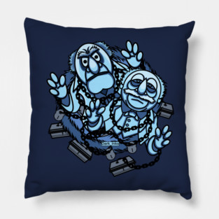 Classic Christmas Movie - Christmas Carol Muppets Ghosts Marley and Marley Pillow