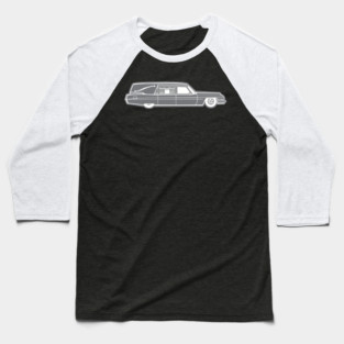 Pop Art Hearse Baseball T-Shirt