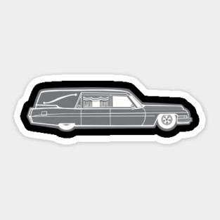 Pop Art Hearse Sticker