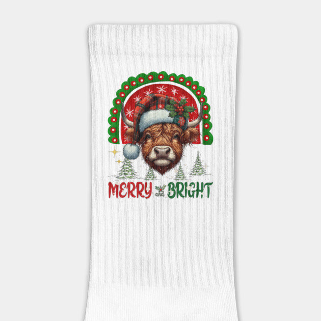 Funny Highland Cow Lover Xmas by JessArty