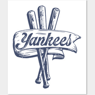 Vintage Yankees Bats Posters and Art