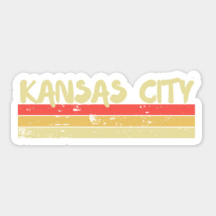 Kansas City Retro Sticker