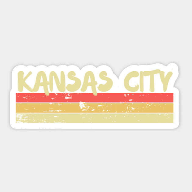 Kansas City Retro Sticker by The WYLD Tribe