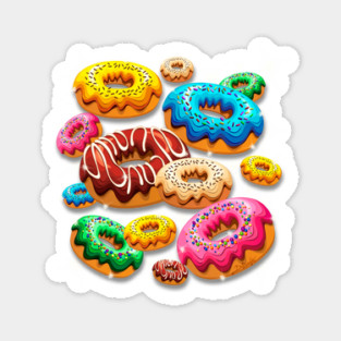 Donuts Party Time Sticker