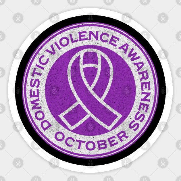 Domestic Violence Awareness October Purple Ribbon Campaign Sticker by Yesteeyear