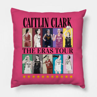 Indiana Caitlin Clark #22 The Eras Tour Women Basketball Pillow