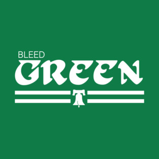BLEED GREEN Philadelphia Football Design T-Shirt