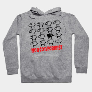 Nonconformist Black Sheep Be Different Hoodie