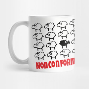 Nonconformist Black Sheep Be Different Mug