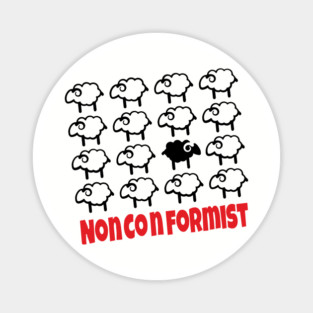 Nonconformist Black Sheep Be Different Magnet