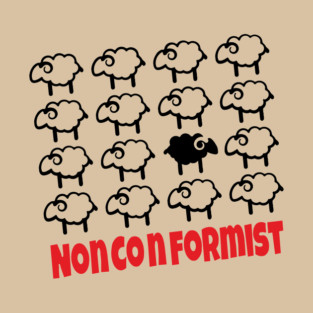 Nonconformist Black Sheep Be Different T-Shirt