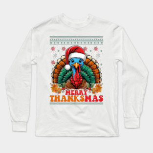 Funny Thanksgiving Christmas Long Sleeve T-Shirt