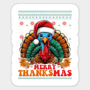 Funny Thanksgiving Christmas Magnet