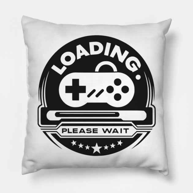 Loading Please Wait Pillow by Frank Ring