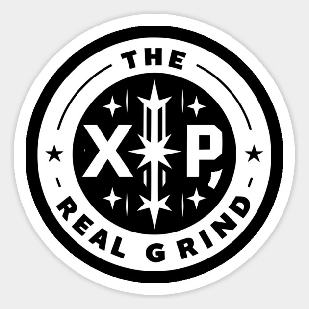 XP The Real Grind Sticker by Frank Ring