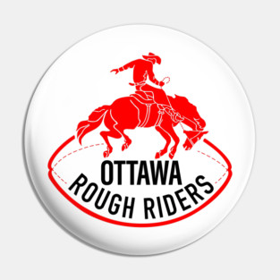 Iconic Ottawa Rough Riders Football 1980 Pin