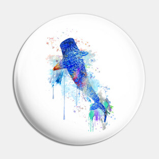 Blue Whale shark Pin