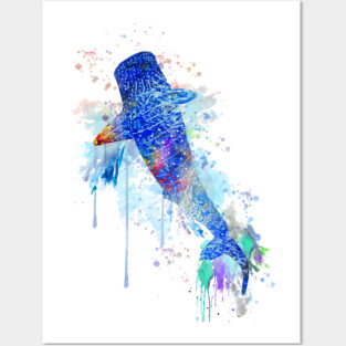 Blue Whale shark Posters and Art