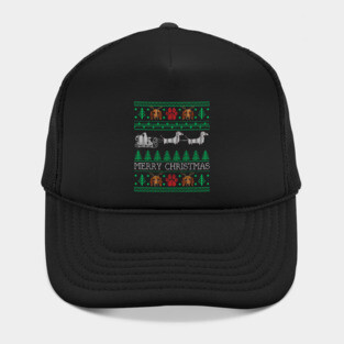 Christmas Dachshund Wiener Dog Dachshund Ugly Christmas Sweater Hat