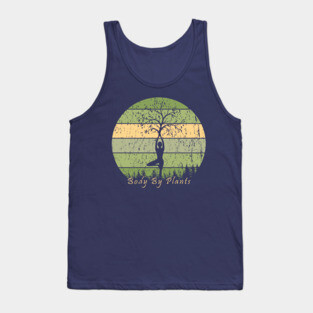 Body By Plants Distressed Vintage Tank Top
