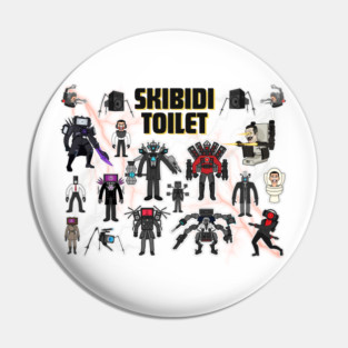 Skibidi personajes Pin