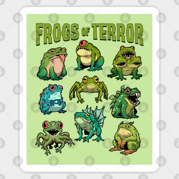 Frogs of Terror Sticker by GoshWow®