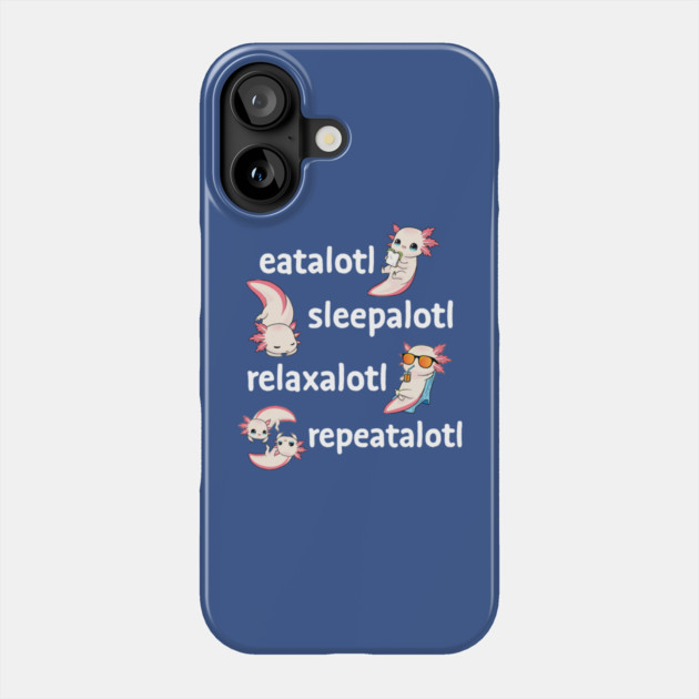 Simple Life of an Axolotl Phone Case by GoshWow®