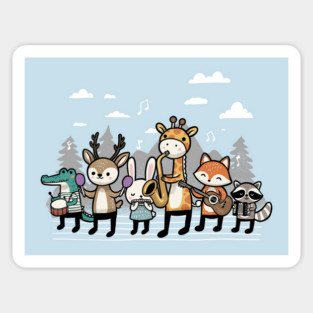 Music Animals Sticker