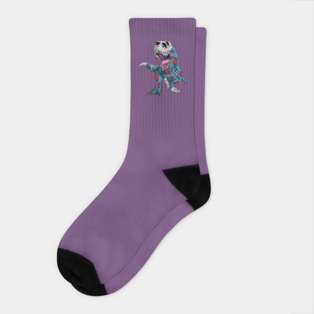 Zombie Dinosaur Socks by GoshWow®