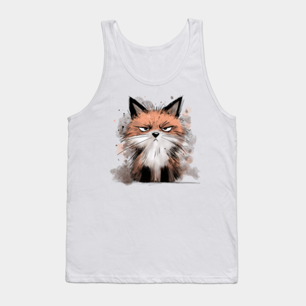 Grumpy Fox Tank Top by H. R. Sinclair