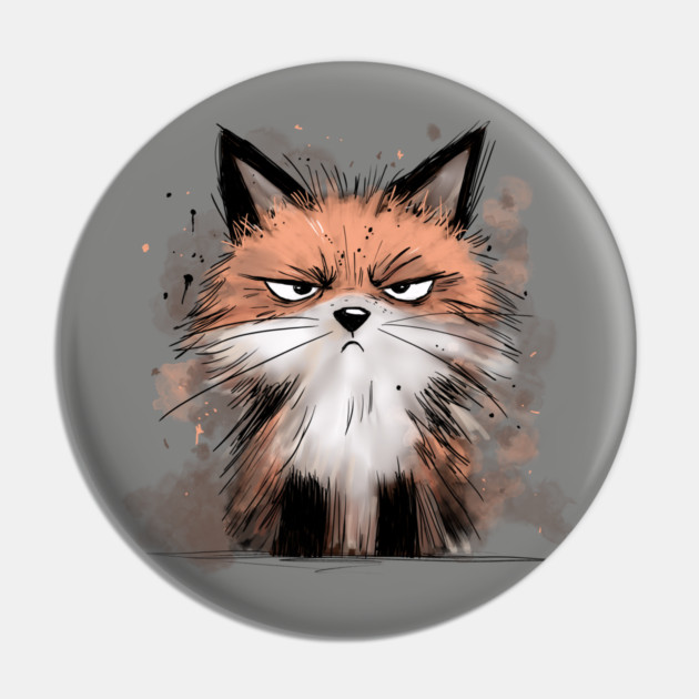 Grumpy Fox Pin by H. R. Sinclair