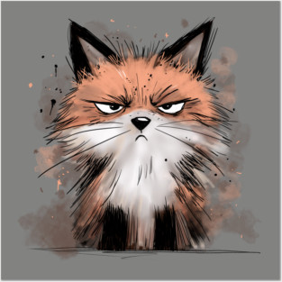 Grumpy Fox Posters and Art