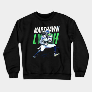 Marshawn Lynch Player Number Crewneck Sweatshirt