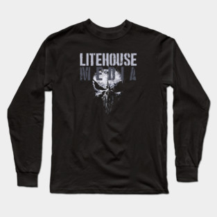 Litehouse Skull Long Sleeve T-Shirt