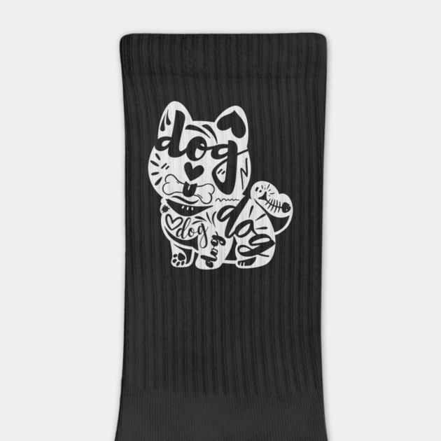 Playful Dog Typography Art by TuncGK