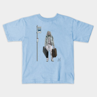 Long Legs: Waitin' for the Bus Kids T-Shirt