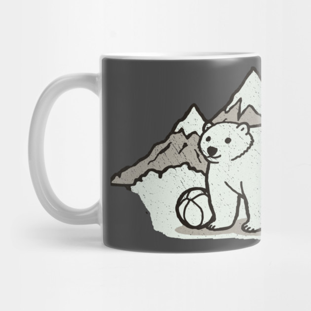 Mountains Polar Bear and Ball by DonWillisJrArt