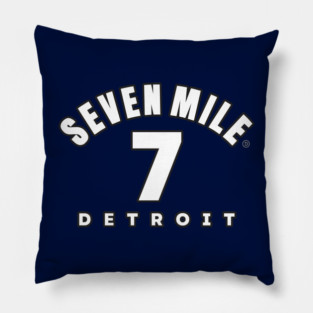 7 Mile Detroit Pillow