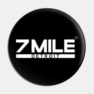 7 Mile Detroit - Detroit State Pin