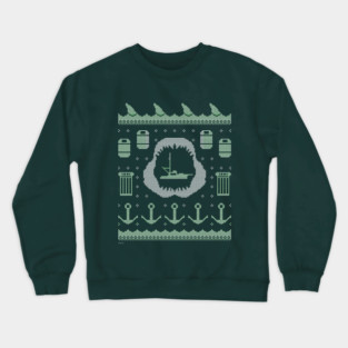 Jaws - Ugly Christmas Pattern Crewneck Sweatshirt