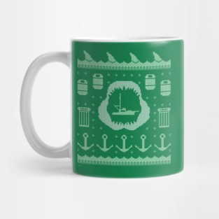 Jaws - Ugly Christmas Pattern Mug