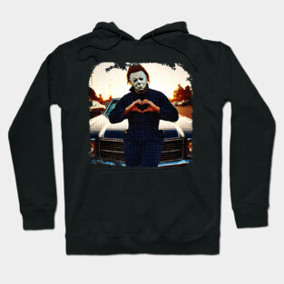 Michael Myers Heart Hands Hoodie